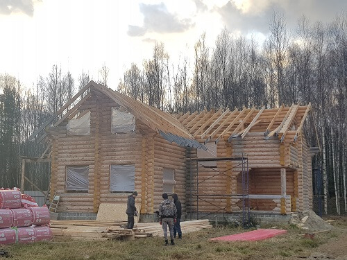 Установка стропильной системы в Светлогорске